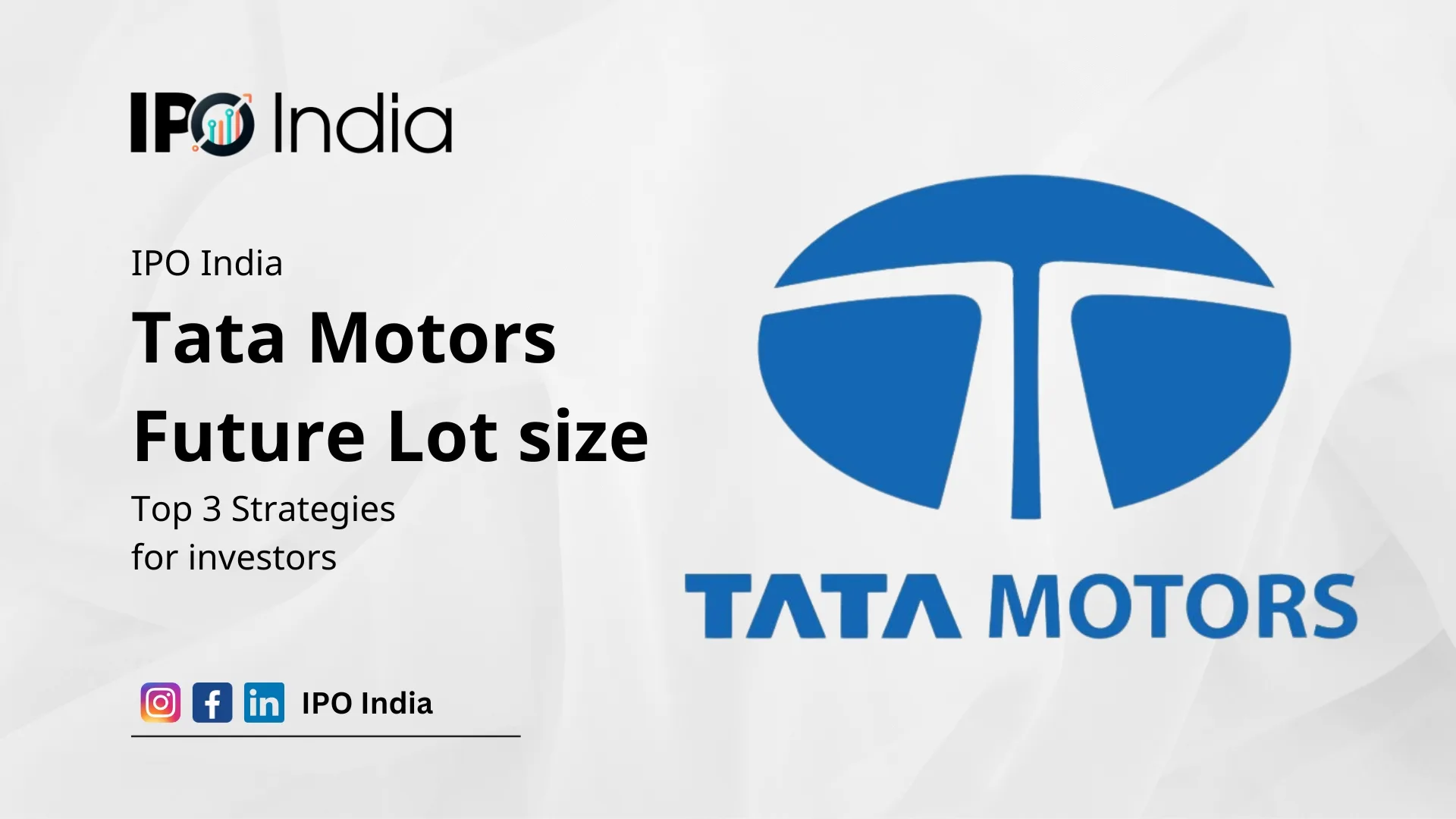 Tata Motors Future Lot size